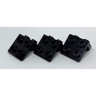 LEGO パーツ　ブラケット　1×2-2×2 黒　3個(知育玩具)