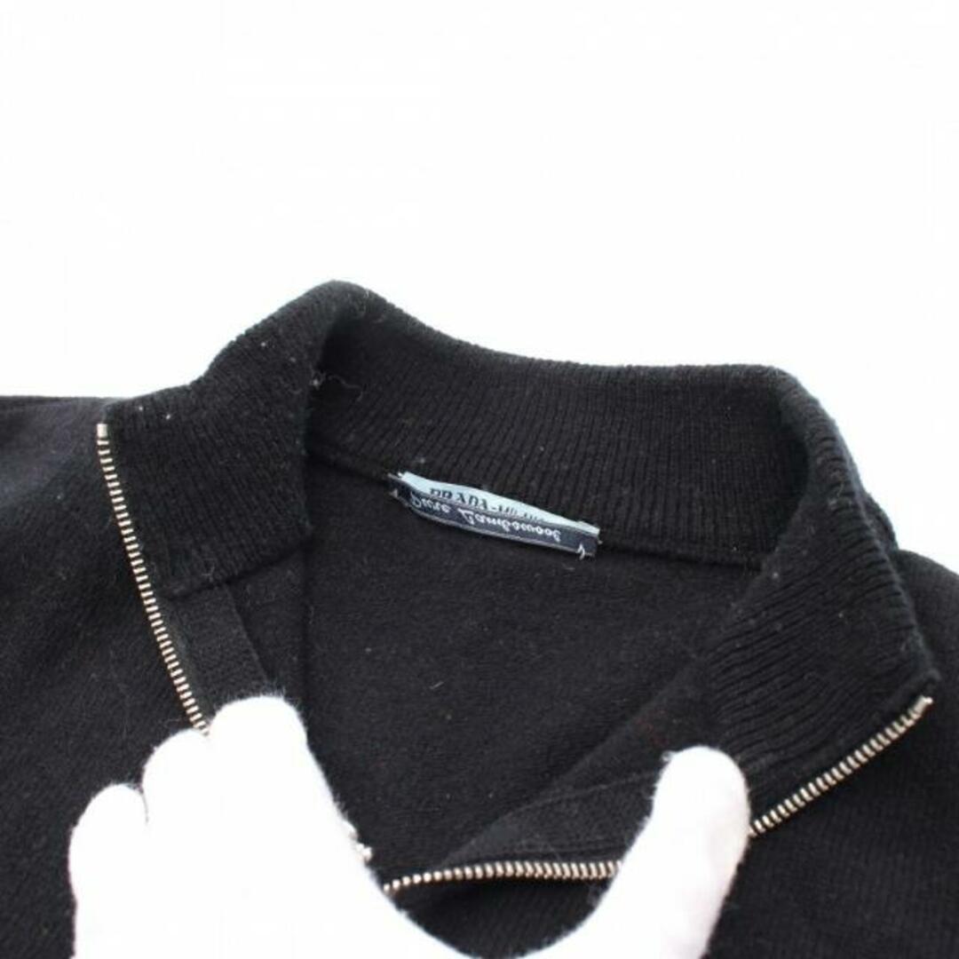 PRADA(プラダ)の ハーフジップ ニット ウール ブラック レディースのトップス(ニット/セーター)の商品写真