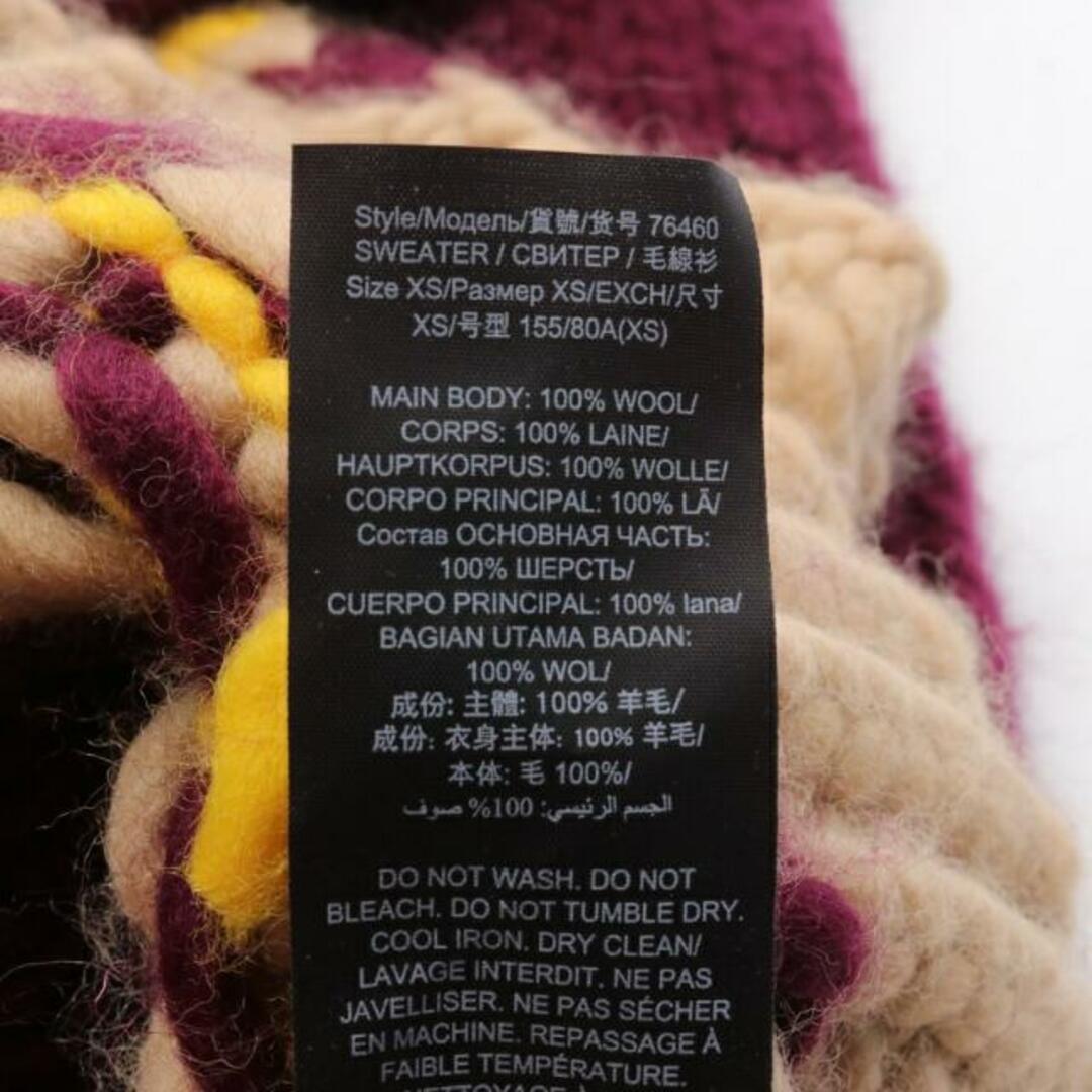 Tory Burch(トリーバーチ)の セーター ニット ウール パープル マルチカラー ローゲージ レディースのトップス(ニット/セーター)の商品写真