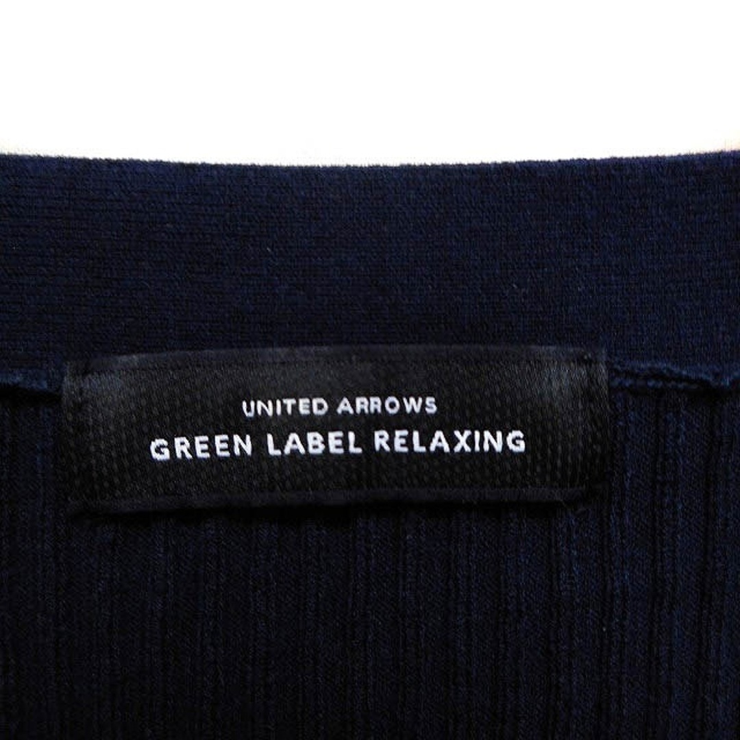 UNITED ARROWS green label relaxing(ユナイテッドアローズグリーンレーベルリラクシング)のグリーンレーベルリラクシング ユナイテッドアローズ リブ ニット セーター 紺 レディースのトップス(ニット/セーター)の商品写真