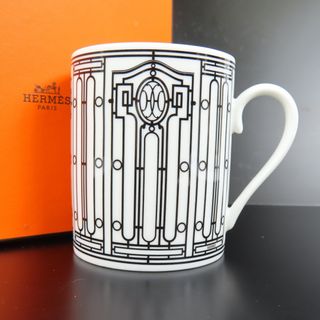 エルメス(Hermes)の未使用品 HERMES エルメス H DECO Hデコ コップ 食器 マグカップ 陶器 ホワイト ユニセックス【中古】(グラス/カップ)