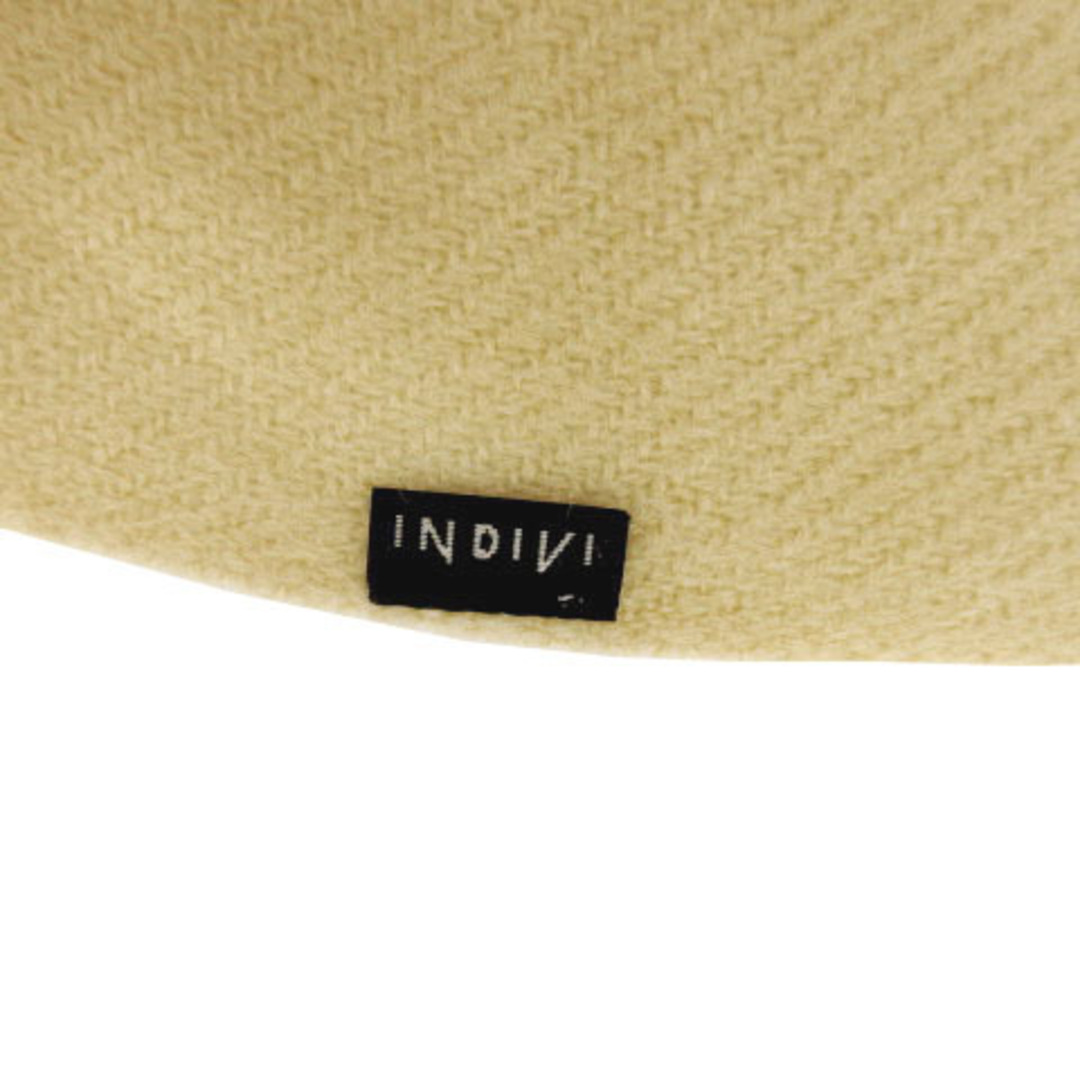 INDIVI(インディヴィ)のインディヴィ INDIVI マフラー 大判 フリンジ ベージュ レディースのファッション小物(マフラー/ショール)の商品写真