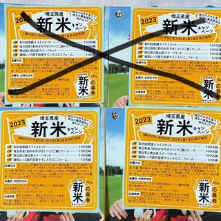 2023 埼玉県産　新米　キャンペーン　応募券　2枚(その他)