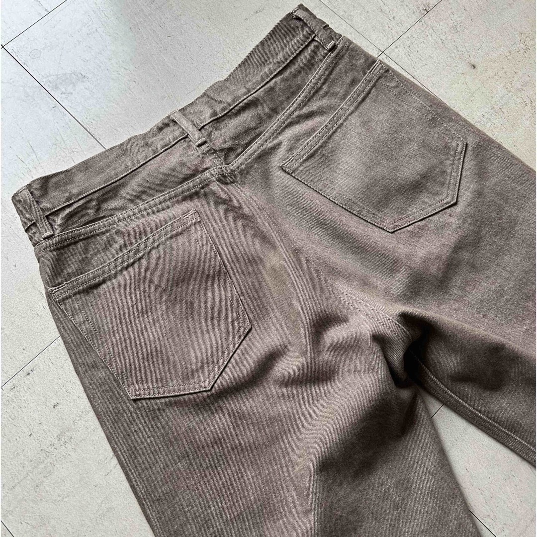 AURALEE(オーラリー)のauralee  HARD TWIST BROWN DENIM 5P PANTS メンズのパンツ(デニム/ジーンズ)の商品写真