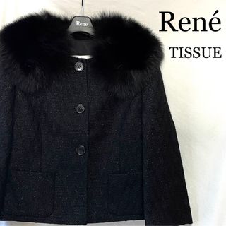 René - ☆美品・ほぼ未使用☆ ルネ Rene フォックスファー付