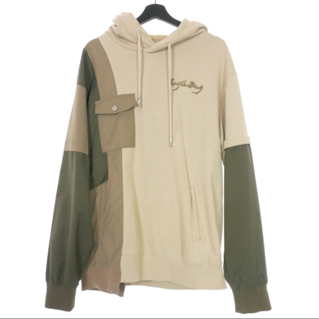 フェンチェンワン Panelled Hoodie プルオーバーパーカー L