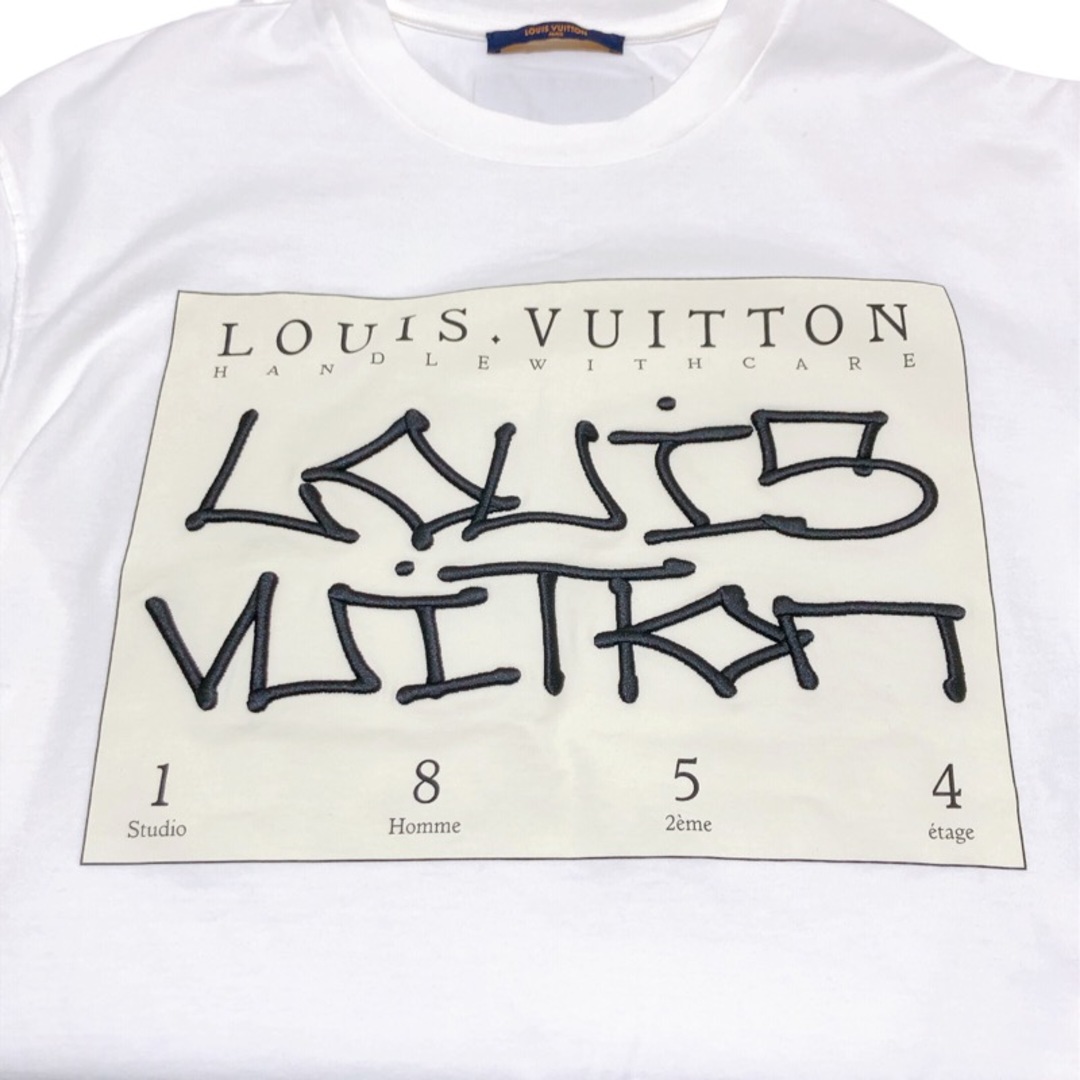 ルイ・ヴィトン LOUIS VUITTON グラフィックロゴTシャツ HNY75W コットン メンズ 半袖Ｔシャツ