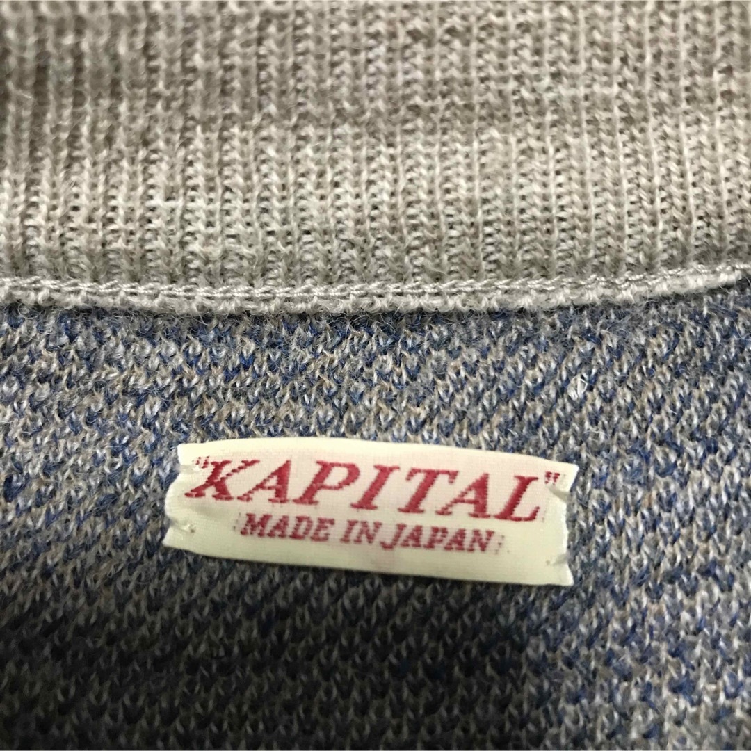 KAPITAL(キャピタル)のkapital バンダナ柄　ウールニット メンズのトップス(ニット/セーター)の商品写真