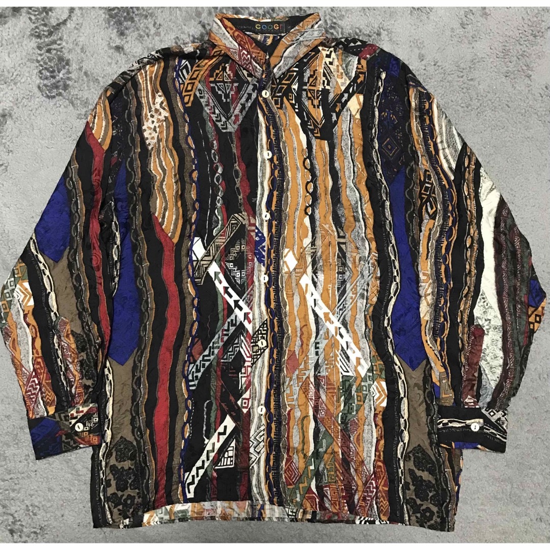 coogi シルク100%シャツ