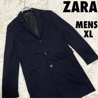 ZARA - 美品 ZARA ザラ チェスターコート メンズXLサイズの通販 by ...