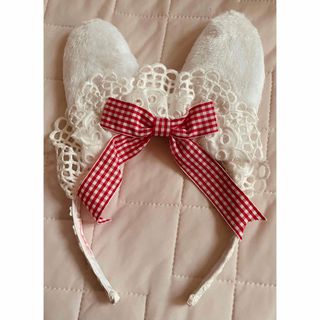 アンジェリックプリティー(Angelic Pretty)のAngelic Pretty Ribbon Bunny Cafeカチューシャ (カチューシャ)