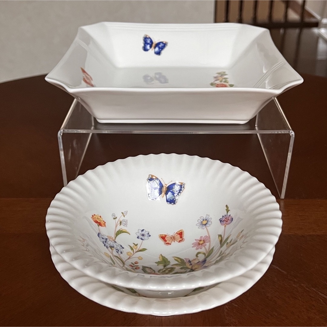 Aynsley China(エインズレイ)の【レア美品】エインズレイ★コテージガーデン★角皿と小鉢 インテリア/住まい/日用品のキッチン/食器(食器)の商品写真