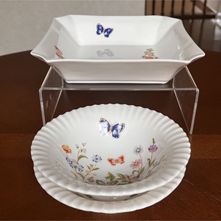 エインズレイ(Aynsley China)の【レア美品】エインズレイ★コテージガーデン★角皿と小鉢(食器)