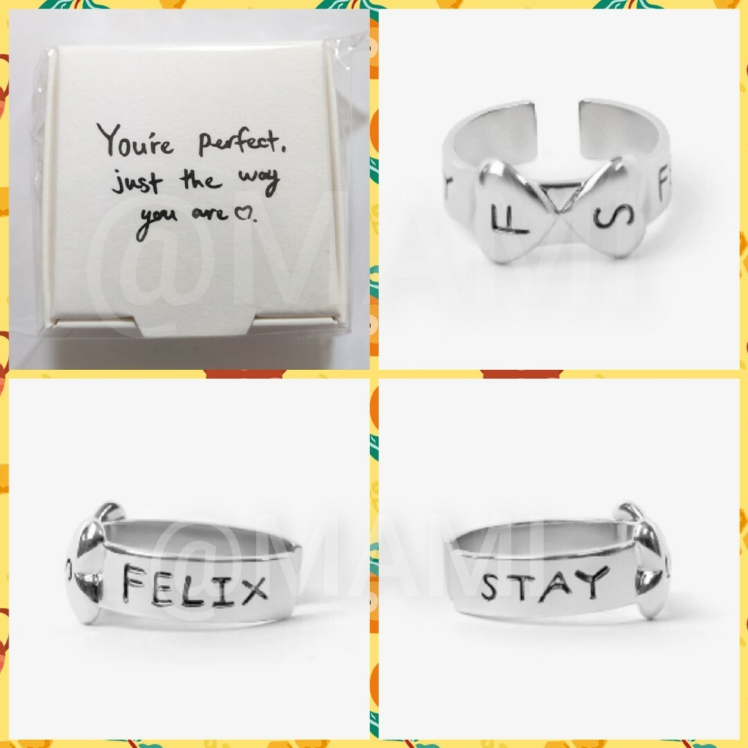 💛straykids Felix リング+トレカ+メッセージ 💛フィリックス 💛straykids Felix リング+トレカ+メッセージ 💛フィリックス
