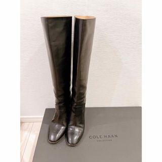 コールハーン(Cole Haan)の★コールハーン COLE HAAN ロングブーツ ブラック 36.5★(ブーツ)