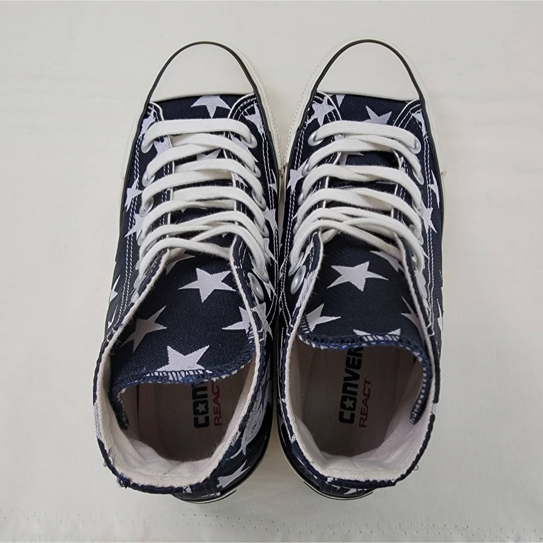 ALL STAR（CONVERSE）(オールスター)のコンバース オールスター 100 西陣織  ハイ ネイビー /星柄 24cm レディースの靴/シューズ(スニーカー)の商品写真