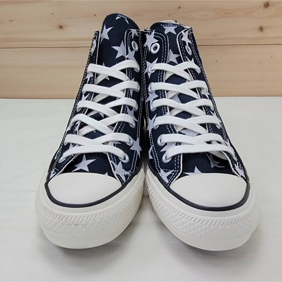 ALL STAR（CONVERSE）(オールスター)のコンバース オールスター 100 西陣織  ハイ ネイビー /星柄 24cm レディースの靴/シューズ(スニーカー)の商品写真