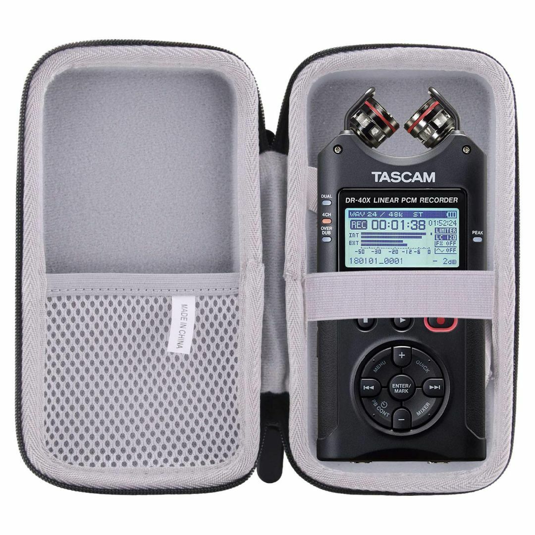 用の TASCAM ポータブルオーディオレコDR-40X 専用保護 キャリングケ キッズ/ベビー/マタニティのおもちゃ(楽器のおもちゃ)の商品写真