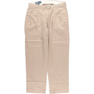 ラルフローレン(Ralph Lauren)の古着 ラルフローレン Ralph Lauren POLO by Ralph Lauren ETHAN PANT ツータック チノパンツ メンズw34 /taa000653(チノパン)