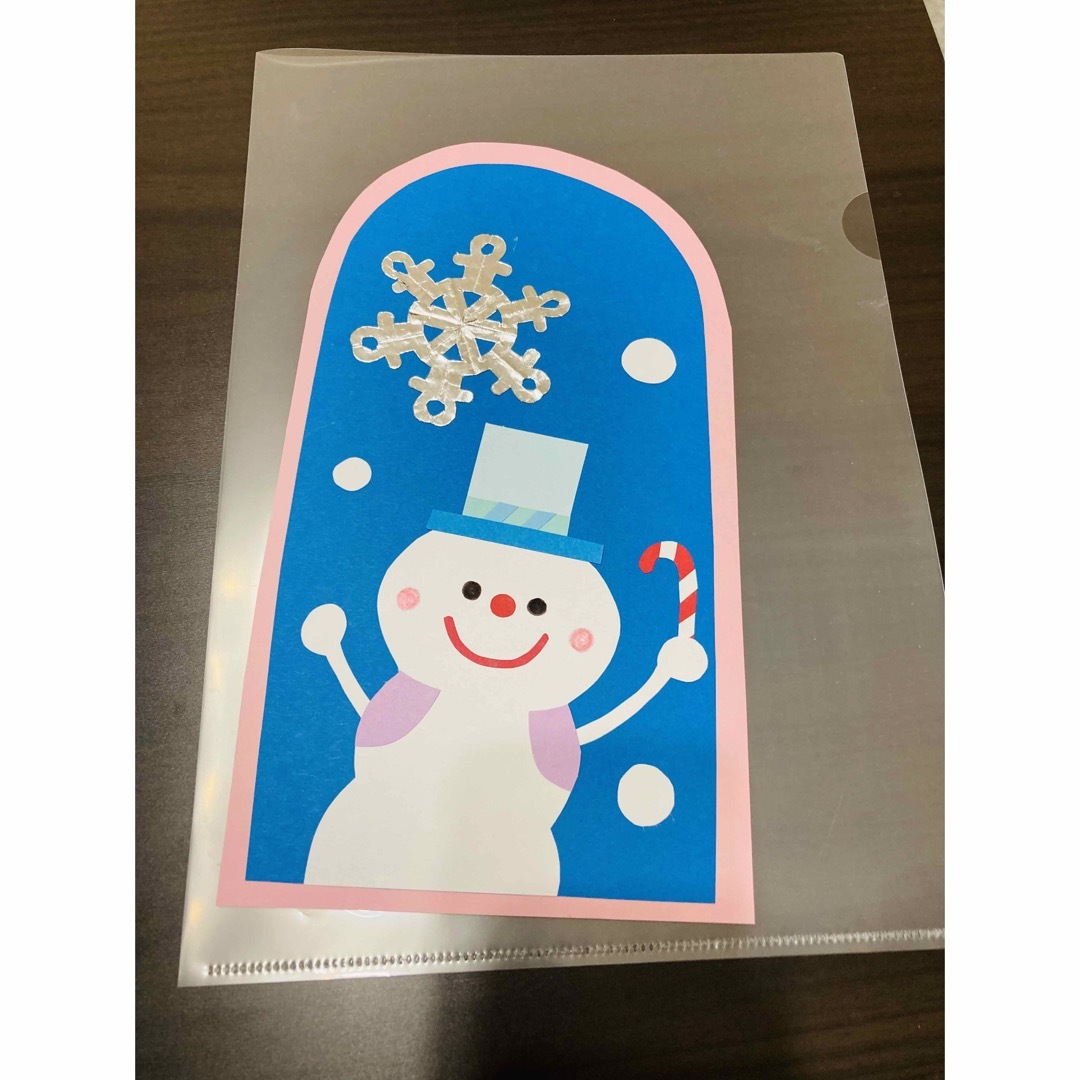 壁面飾り　保育園　幼稚園　クリスマス　サンタ　トナカイ　雪　冬　12月 ハンドメイドの素材/材料(型紙/パターン)の商品写真