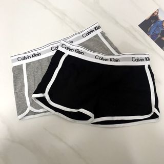 シーケーカルバンクライン(ck Calvin Klein)のカルバンクライン　ck ショートパンツ ブラック➕グレー 下着 Mサイズ(ショーツ)