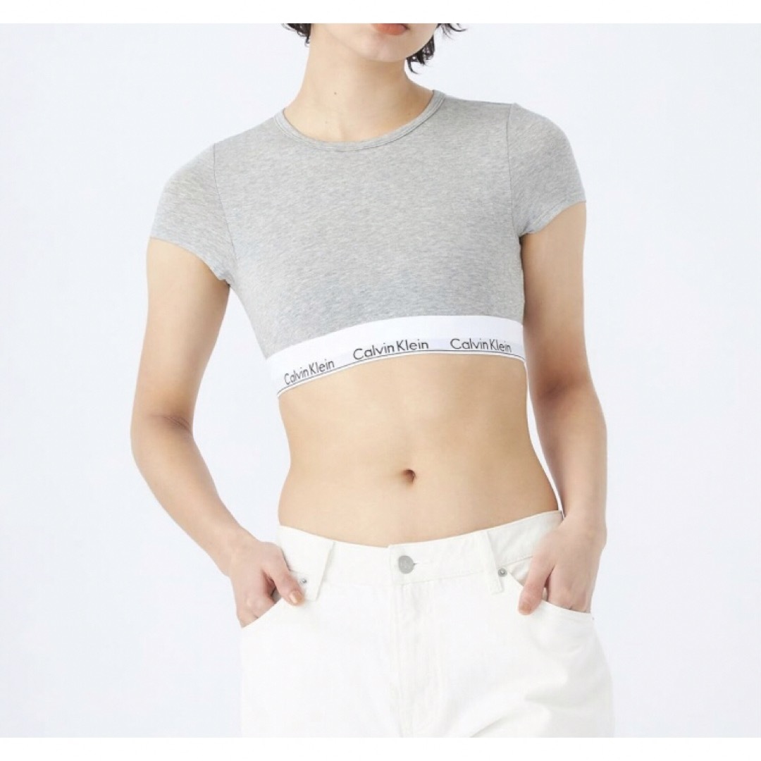 ck Calvin Klein(シーケーカルバンクライン)のカルバンクライン　ck 半袖　Tシャツ　ブラレット　 グレー　Sサイズ メンズのトップス(Tシャツ/カットソー(半袖/袖なし))の商品写真