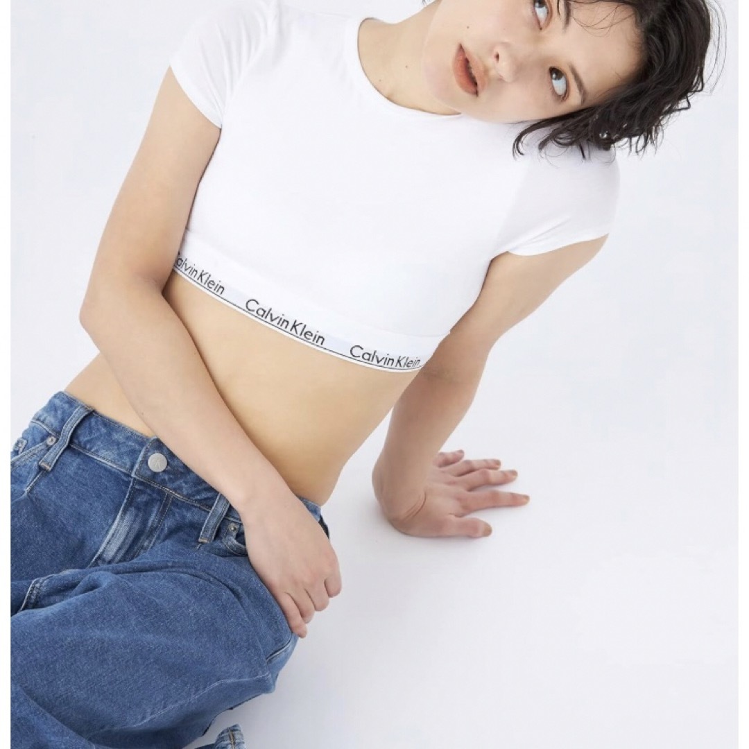 ck Calvin Klein(シーケーカルバンクライン)のカルバンクライン　ck 半袖　Tシャツ　ブラレット　 ホワイト　Mサイズ メンズのトップス(Tシャツ/カットソー(半袖/袖なし))の商品写真