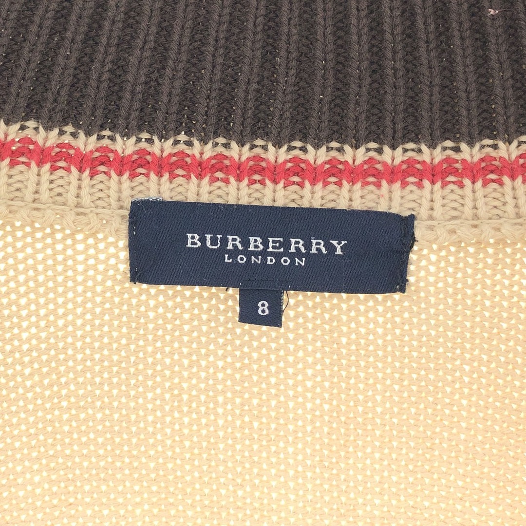 BURBERRY(バーバリー)の古着 バーバリー Burberry's BURBERRY LONDON コットンニットフルジップセーター メンズM /taa000106 メンズのトップス(ニット/セーター)の商品写真