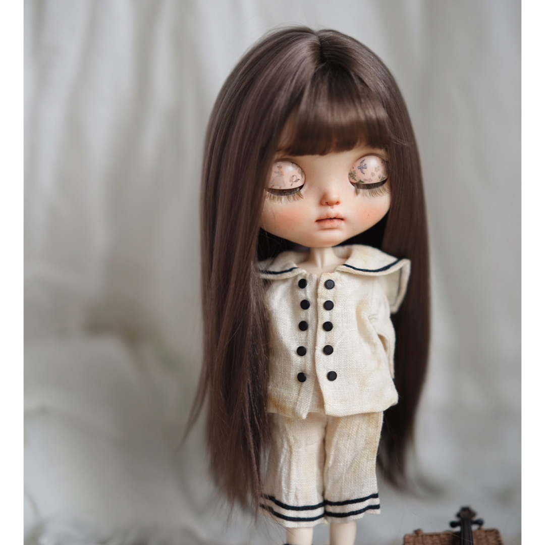 ブライス ウィッグ モヘアウィッグ 海外作家 11月スペシャル ロングA ハンドメイドのぬいぐるみ/人形(人形)の商品写真