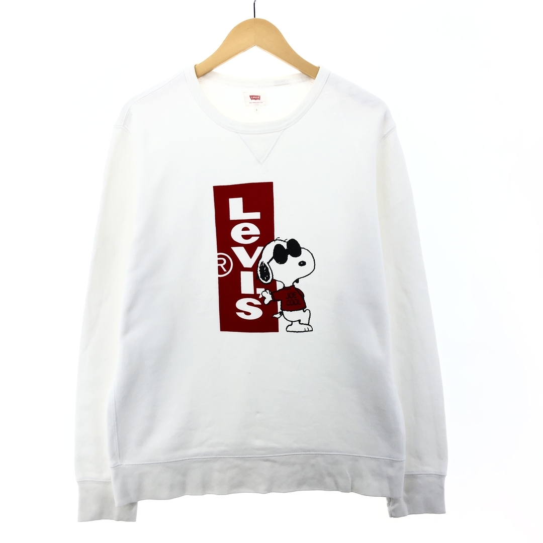 Levi's(リーバイス)の古着 リーバイス Levi's SNOOPY スヌーピー キャラクタースウェットシャツ トレーナー メンズL /eaa387650 メンズのトップス(スウェット)の商品写真