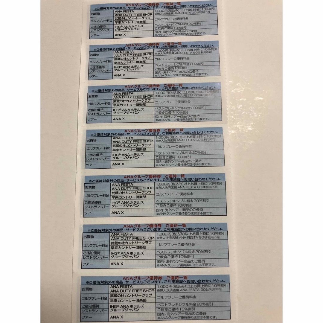 ANA(全日本空輸)(エーエヌエー(ゼンニッポンクウユ))のANA優待券 チケットの優待券/割引券(その他)の商品写真