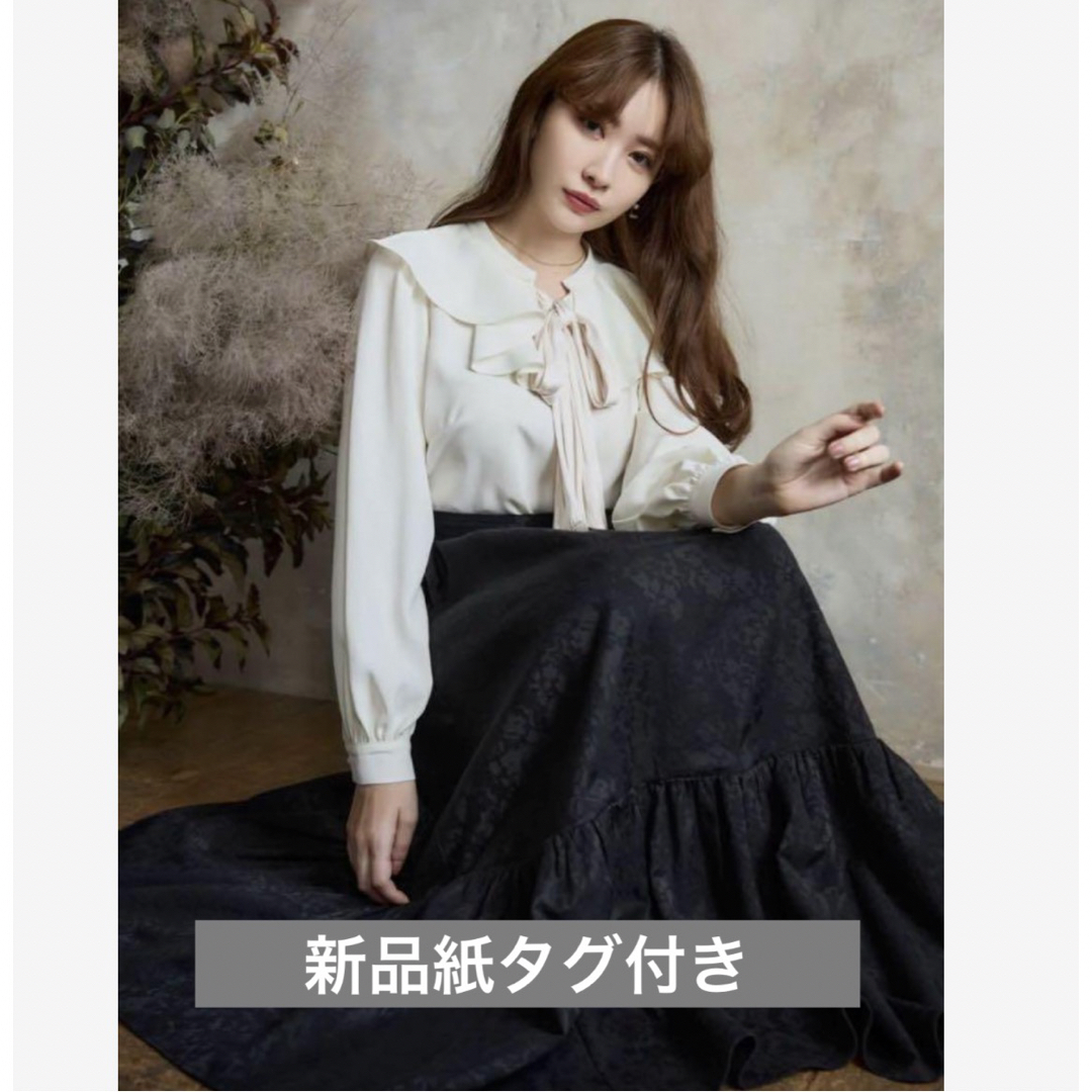 【新品タグ付き】Floral Jacquard Volume Skirt