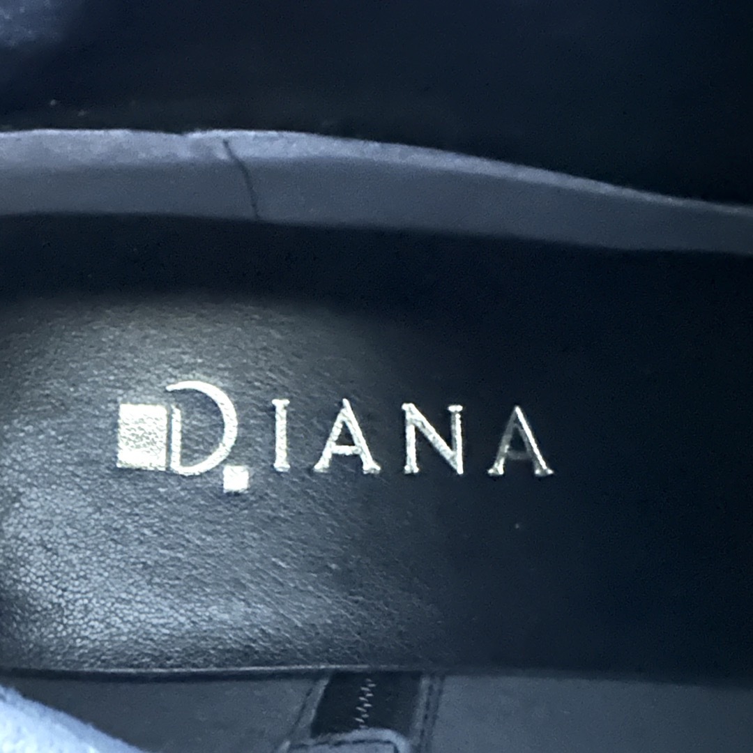 〈極美品〉DIANA ダイアナ【25cm】ストレッチ ロングブーツ 黒