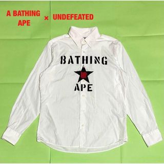 A BATHING APE エイプ 迷彩 カモ柄 カモフラ 長袖 シャツ M