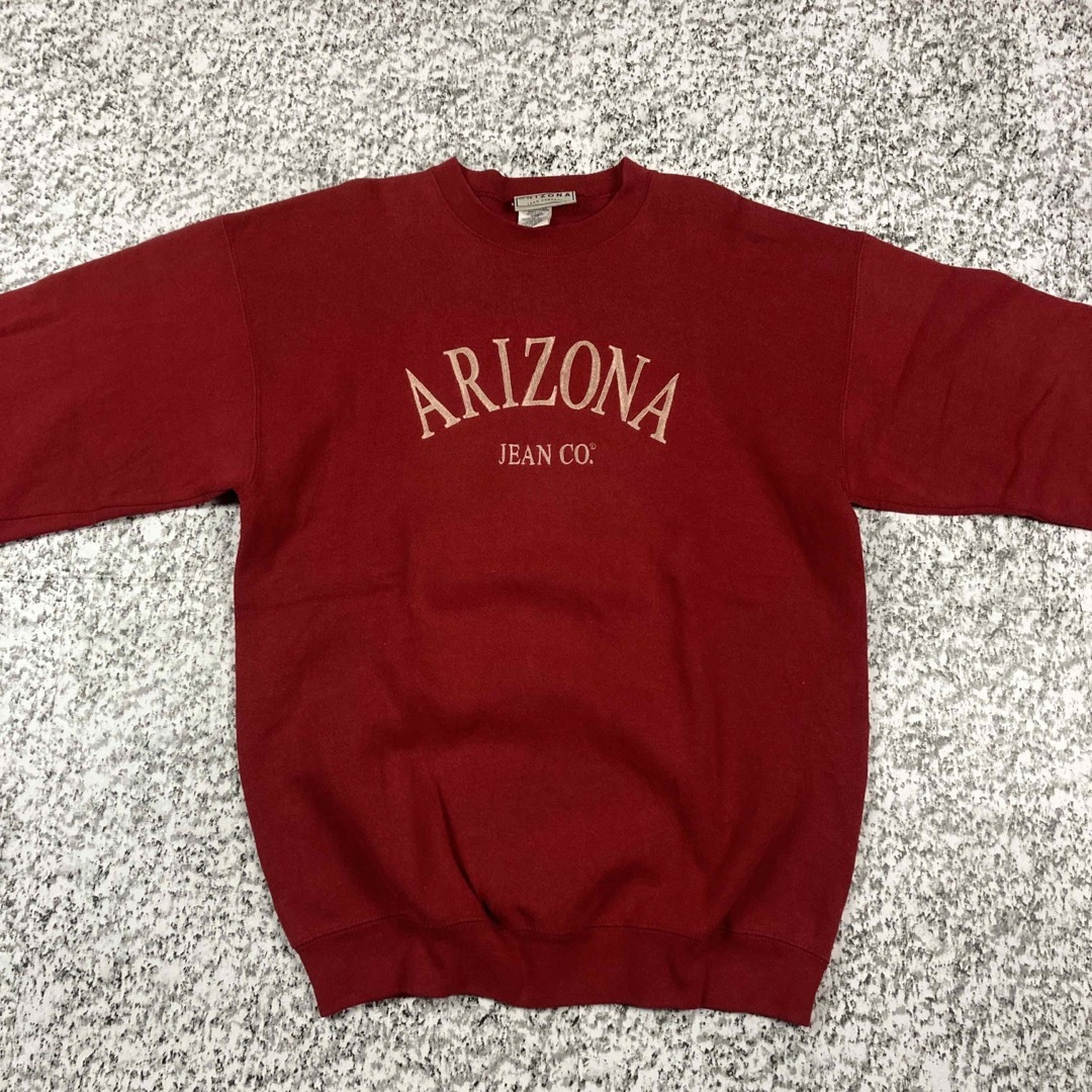 ARIZONA(アリゾナ)の【90sUSA製】アリゾナ　刺繍ロゴ　ビンテージスウェット　ビッグシルエット メンズのトップス(スウェット)の商品写真