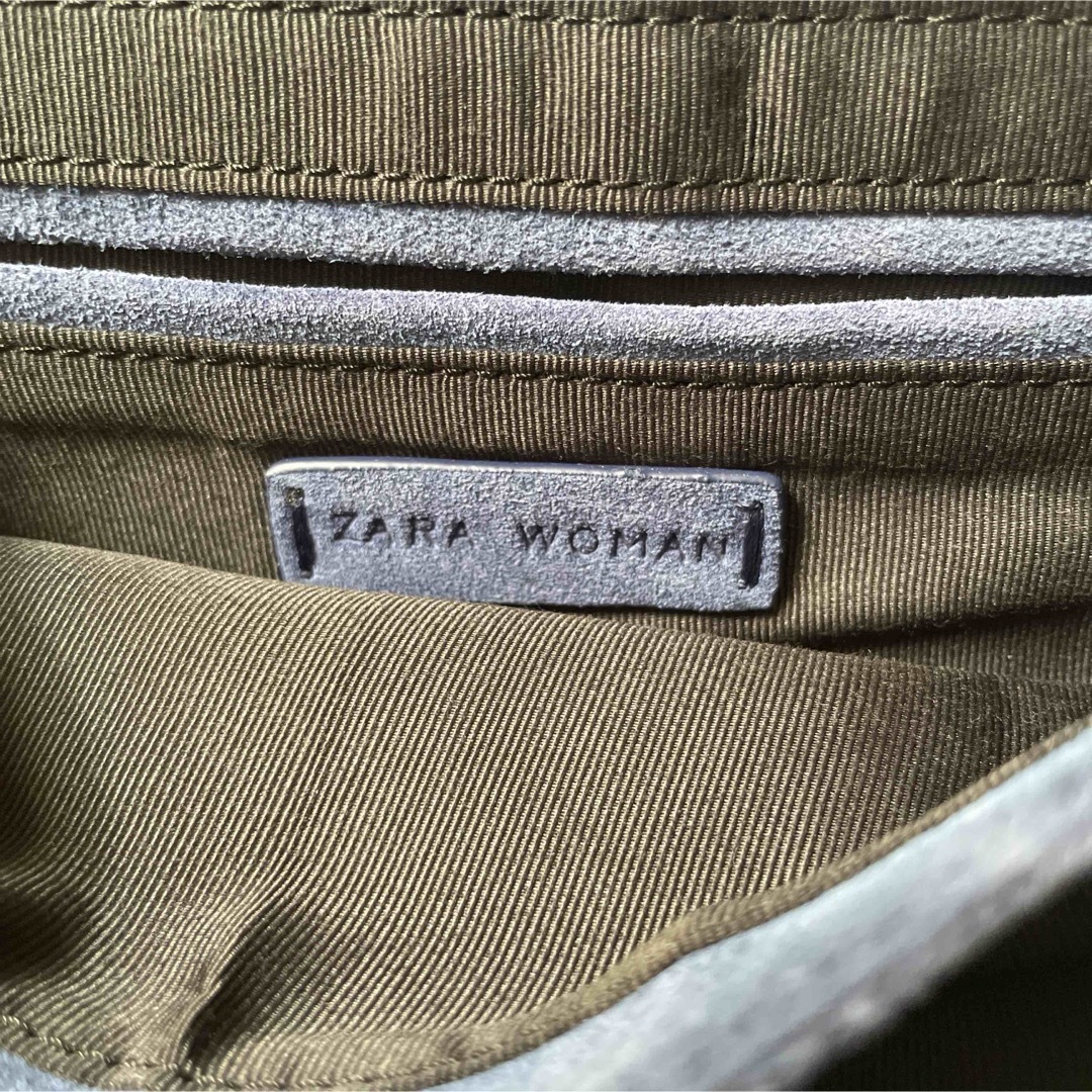 ZARA(ザラ)のZara 本革スエード ミニショルダーウォレットバッグ 2way ポシェット レディースのバッグ(ショルダーバッグ)の商品写真