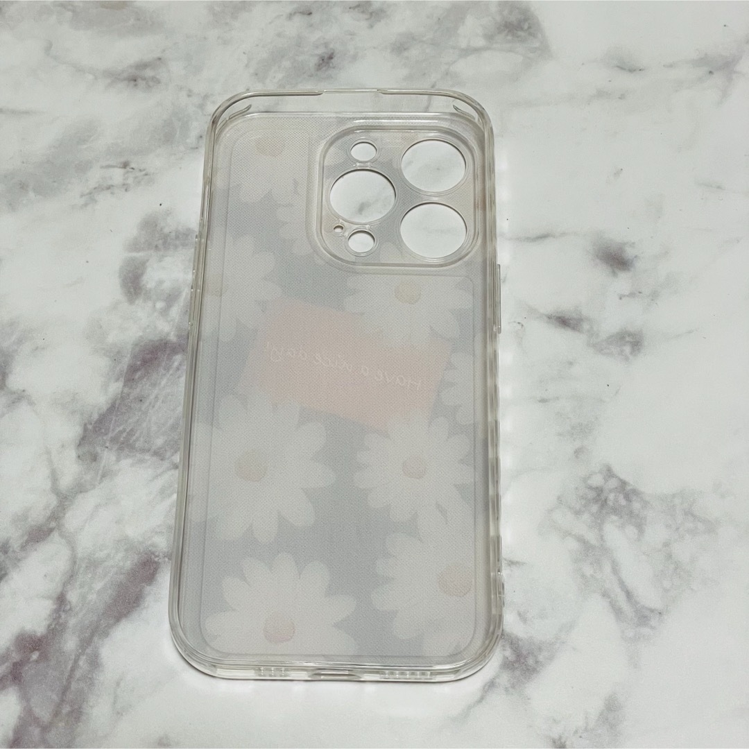 iPhone15Pro ケース　ソフトケース　韓国　花柄　デイジー　可愛い スマホ/家電/カメラのスマホアクセサリー(iPhoneケース)の商品写真