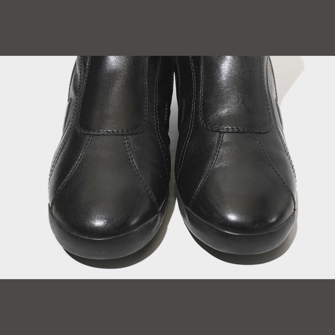 Salvatore Ferragamo(サルヴァトーレフェラガモ)の25cm サルヴァトーレフェラガモ ガンチーニ レザーブーツ 7.5D  レディースの靴/シューズ(ブーツ)の商品写真