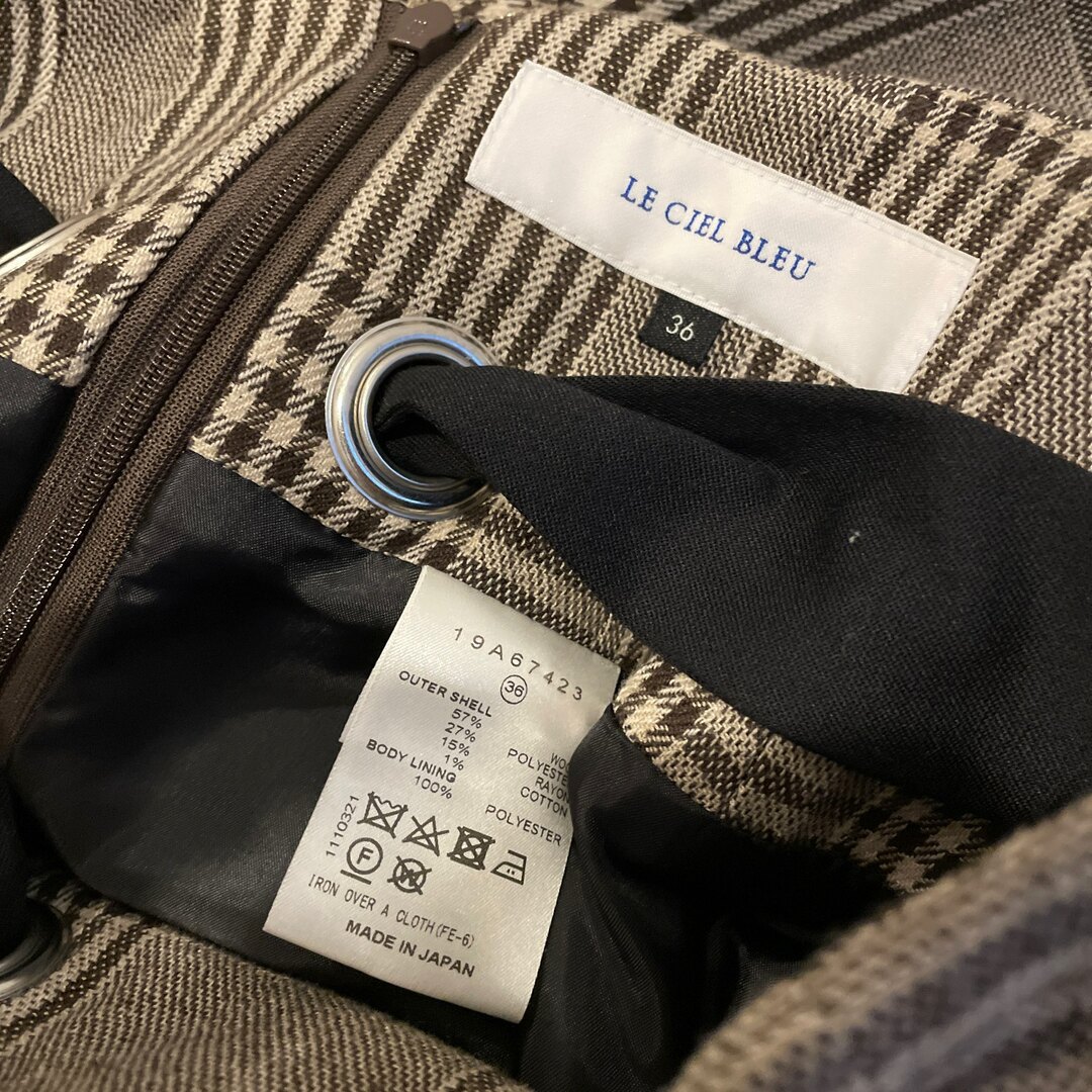 LE CIEL BLEU(ルシェルブルー)の専用　ルシェルブルー　スカート　チェックスカート レディースのスカート(ロングスカート)の商品写真