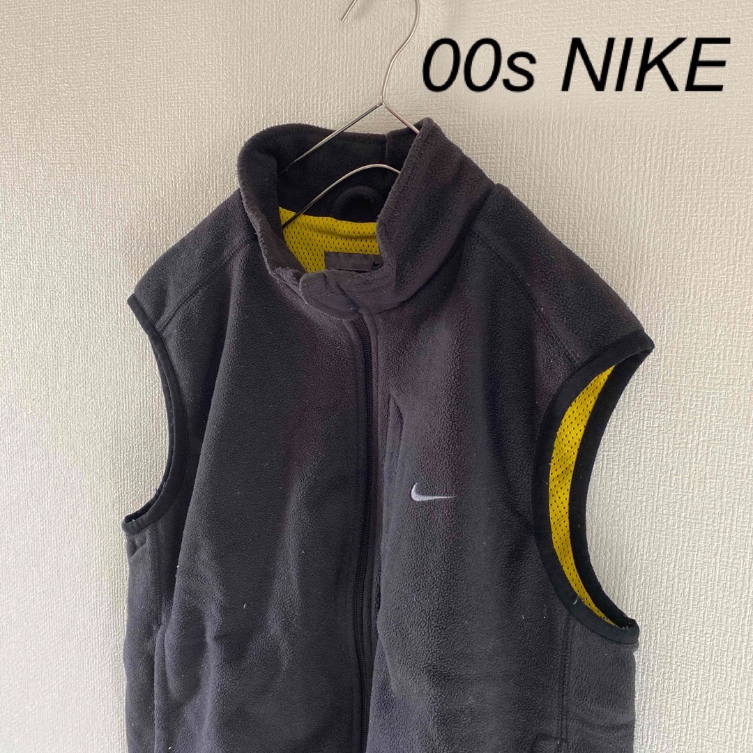 00's NIKE ベスト ワンポイント ホワイト 菅田将暉 Y2K- 00's NIKE ベスト ワンポイント ホワイト 菅田将暉 Y2K-