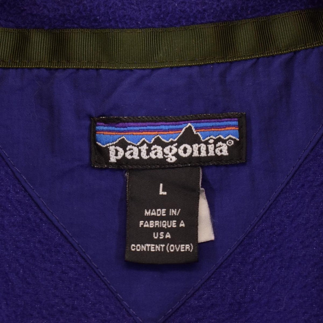 patagonia(パタゴニア)の古着 90年代 パタゴニア Patagonia フリースプルオーバー USA製 メンズL ヴィンテージ /eaa379514 メンズのジャケット/アウター(その他)の商品写真
