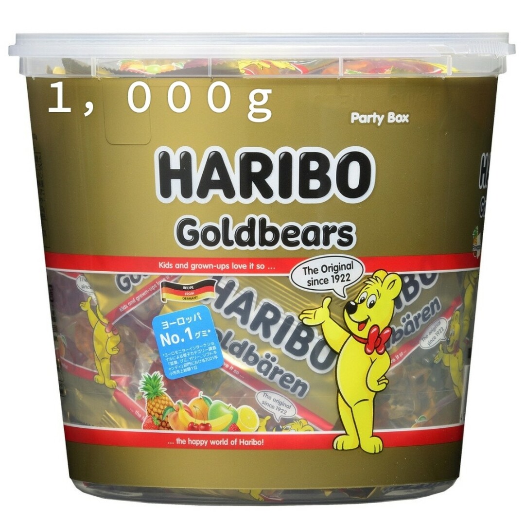 Golden Bear(ゴールデンベア)のハリボー ミニ ゴールドベアー ドラム 1000g（中身のみ送付手配致します！） 食品/飲料/酒の食品(菓子/デザート)の商品写真