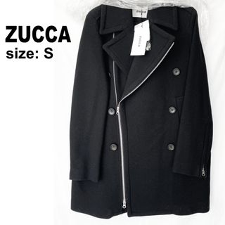 ズッカ(ZUCCa)の未使用 ZUCCa ズッカ ダッフルウール コート ブラック(チェスターコート)