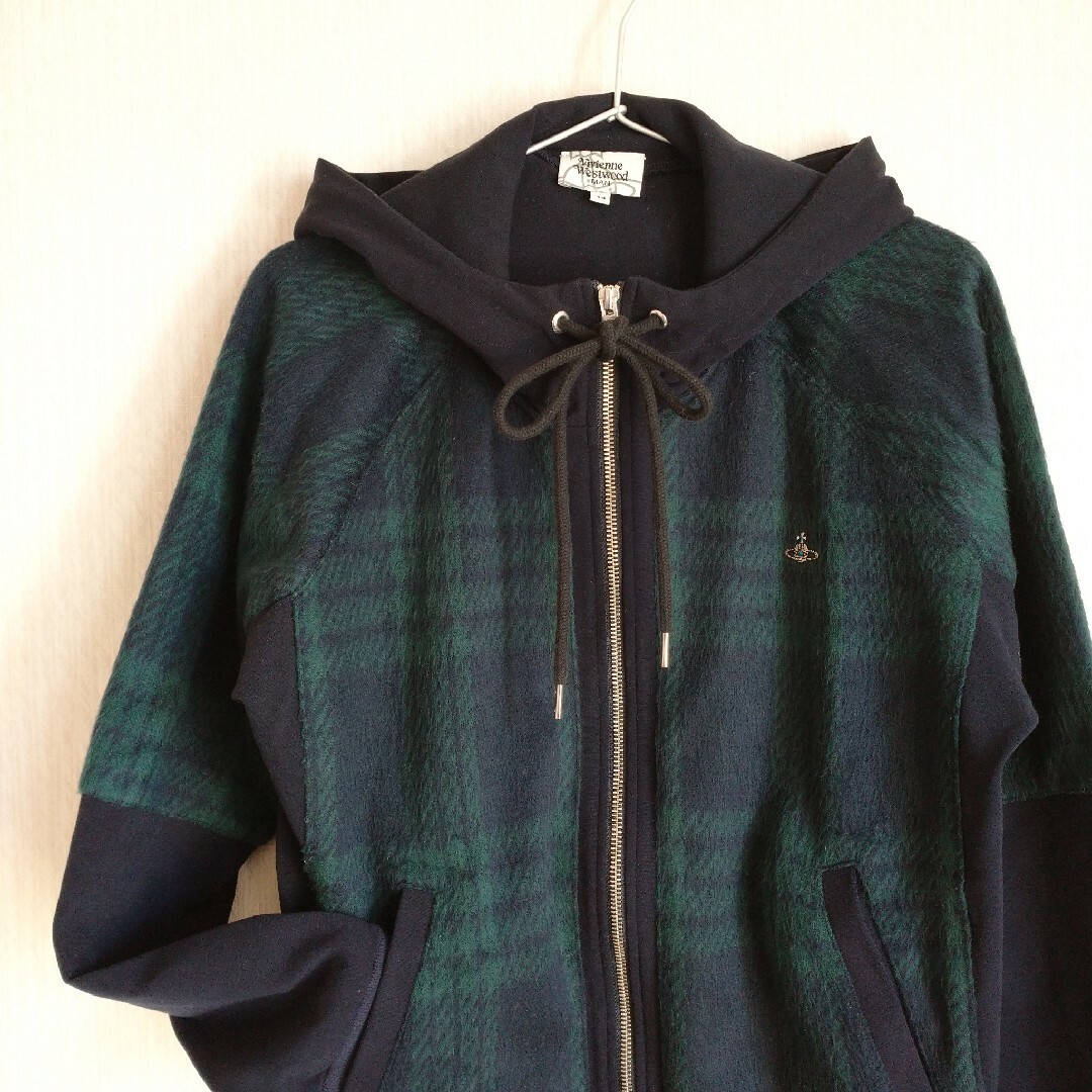 Vivienne Westwood(ヴィヴィアンウエストウッド)のvivienne westwood チェック柄 ジップアップパーカー スウェット メンズのトップス(パーカー)の商品写真