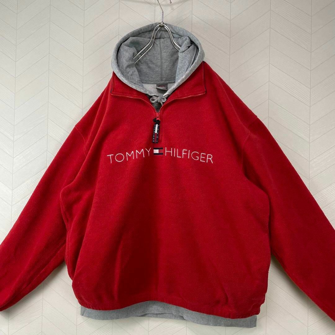 TOMMY HILFIGER - 希少 90s トミー ヒルフィガー ハーフジップ