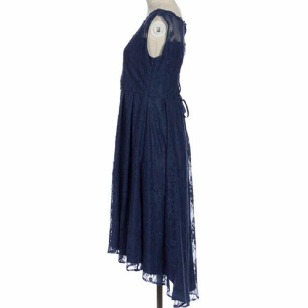 axes femme(アクシーズファム)のaxes femme レースフィッシュテールドレス 紺 レディースのフォーマル/ドレス(ミディアムドレス)の商品写真