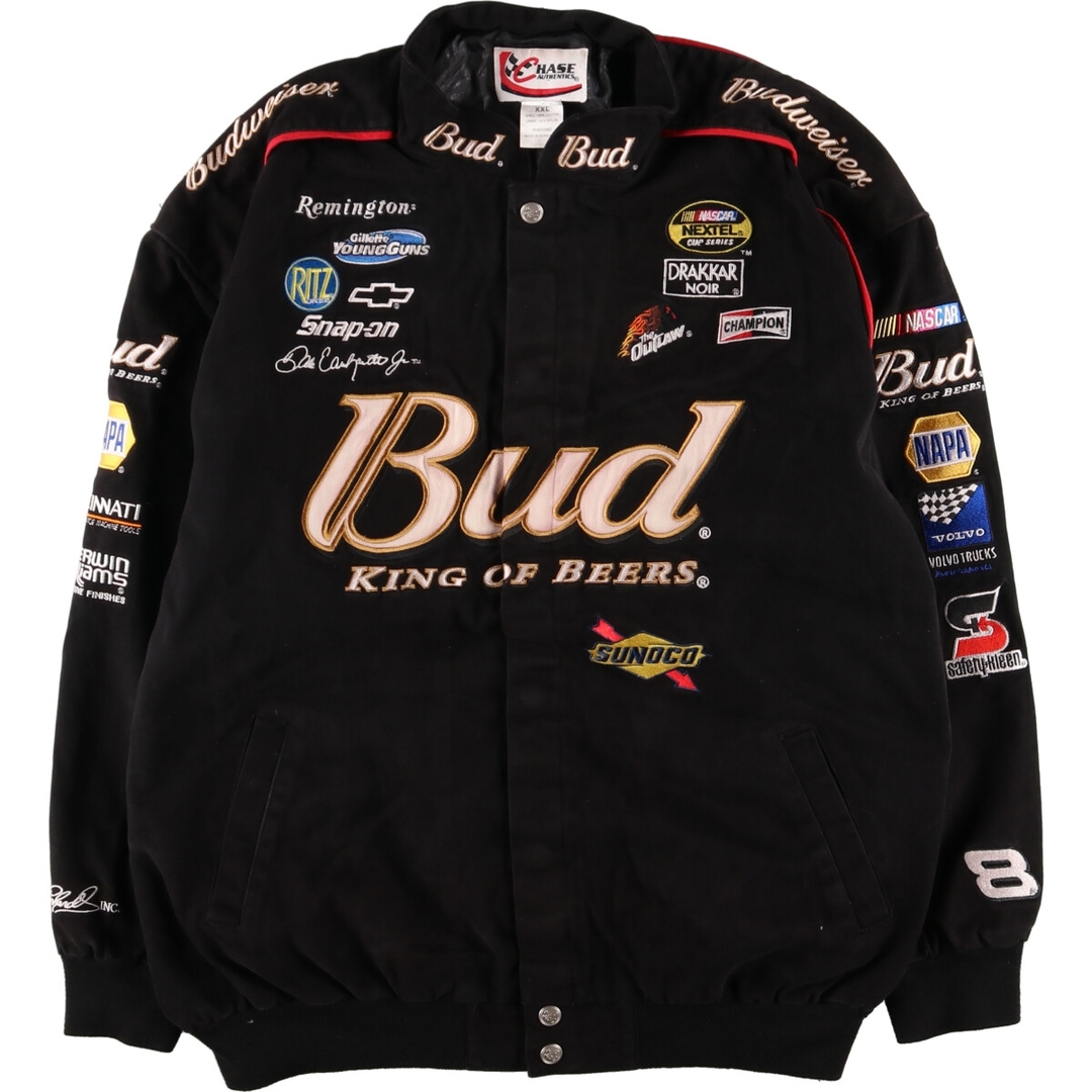 CHASE AUTHENTICS NASCAR ナスカー BUDWEISER バドワイザー レーシングジャケット メンズXXL /eaa387596