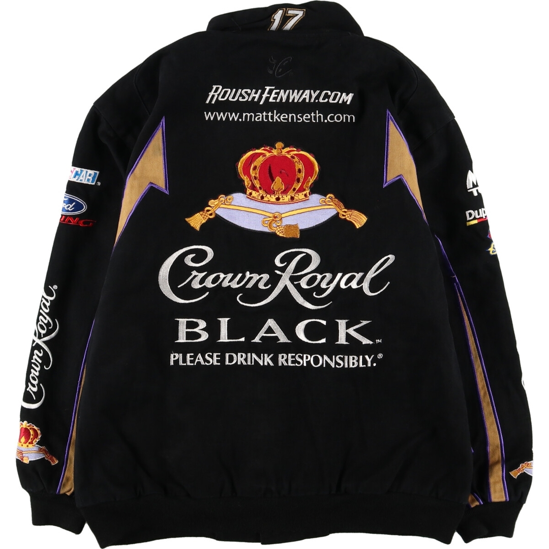 古着 CHASE AUTHENTICS NASCAR ナスカー CROWN ROYAL レーシングジャケット メンズM /eaa387597