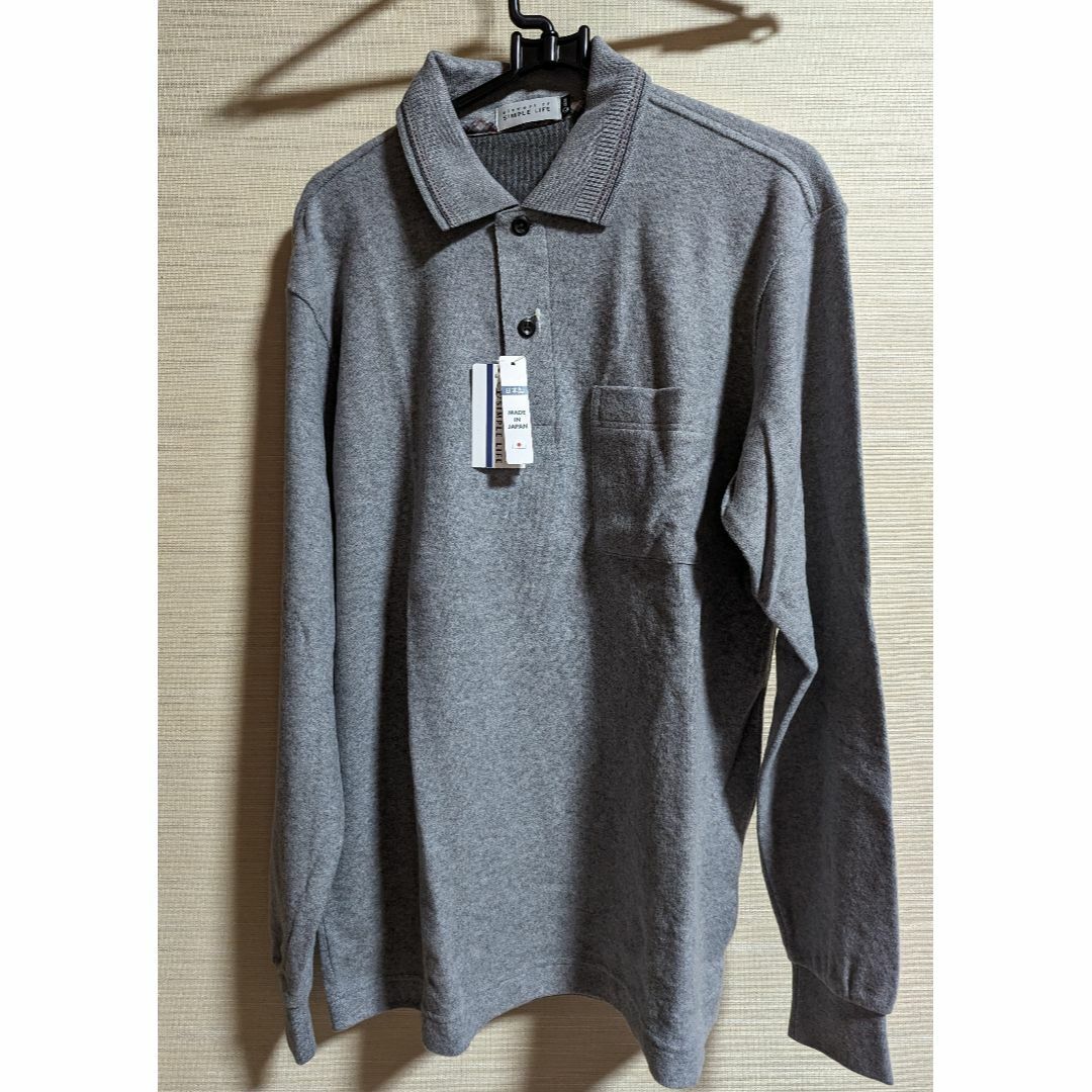 SIMPLE LIFE(シンプルライフ)のLサイズ　SIMPLE LIFE ポロシャツ メンズのトップス(Tシャツ/カットソー(七分/長袖))の商品写真