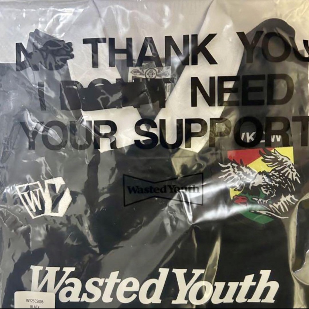 新品 Wasted Youth Soccer Shirt "Black" XL
